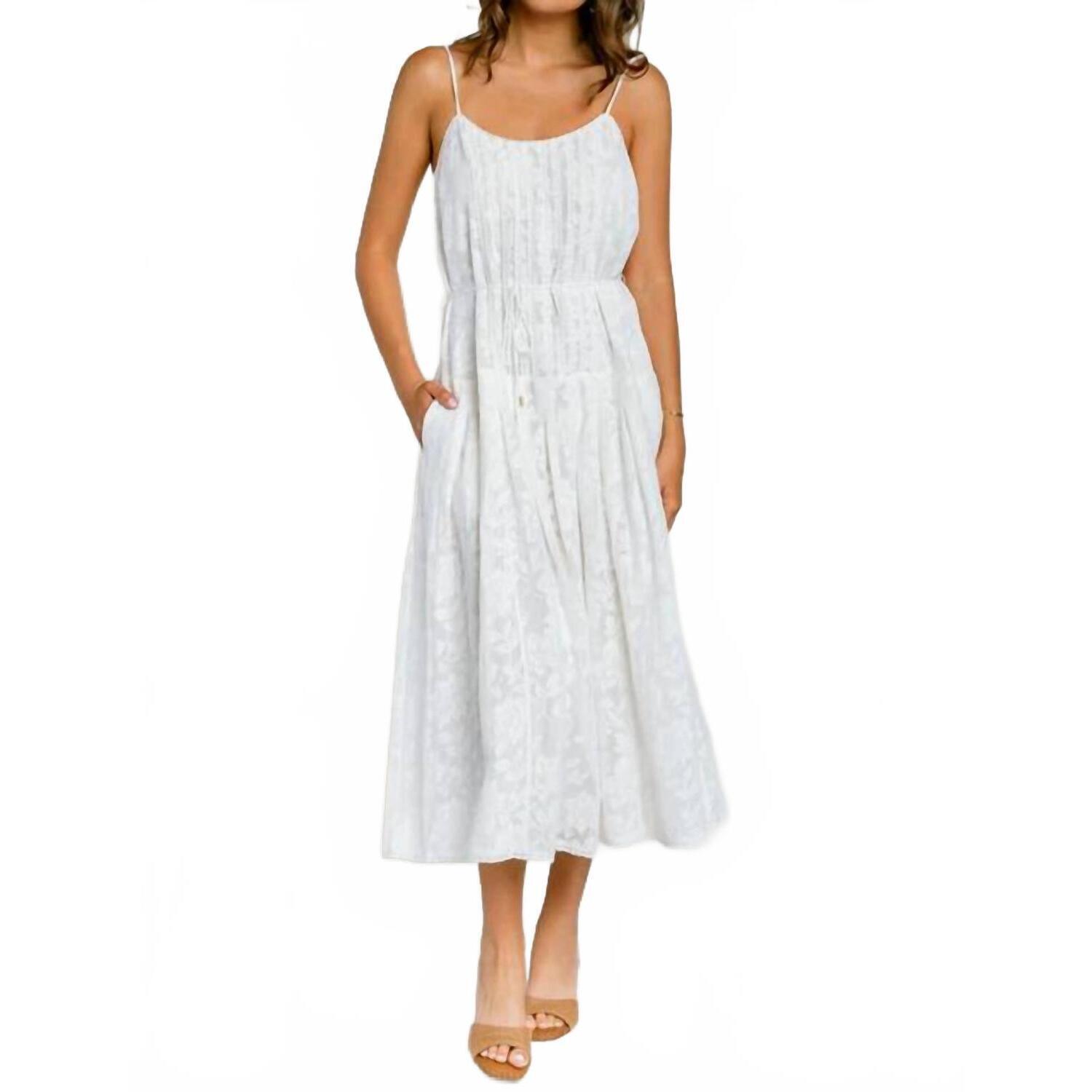 New Cleobella Collette Midi Dress In White